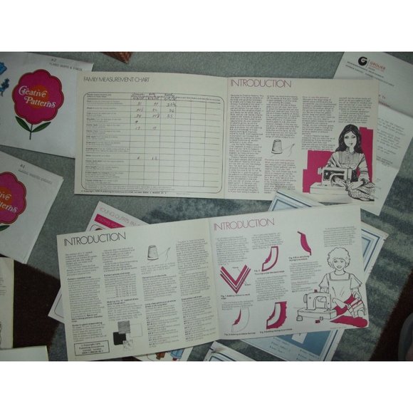 Creative Patterns 1975 Vintage Lot Collection Patterns Books Cards - Picture 8 of 9